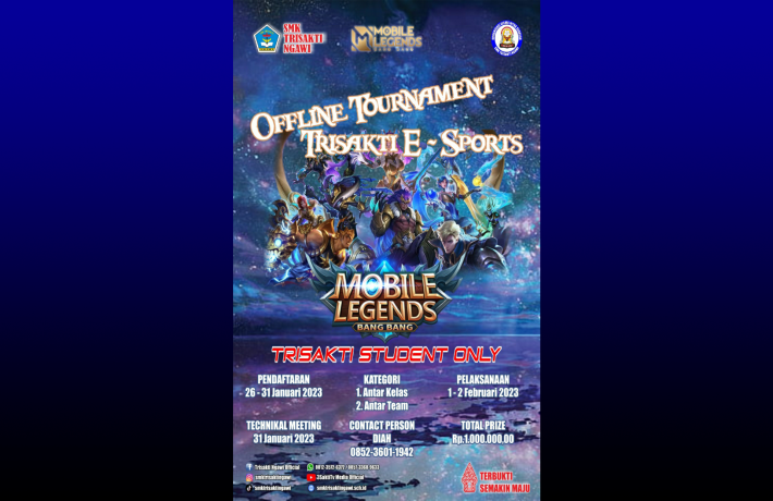 Kompetisi Mobile Legend di SMK Trisakti Ngawi
