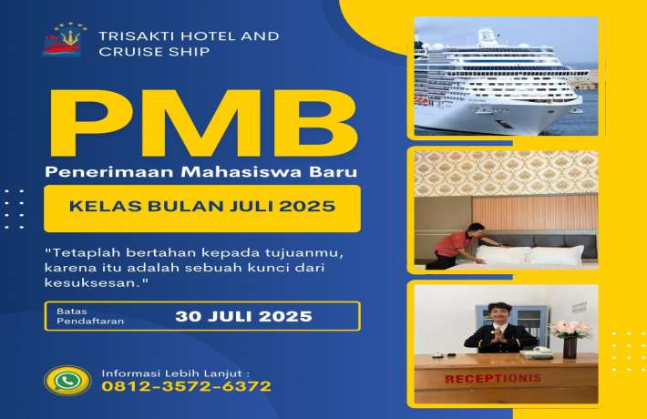 Siapkan Karier Internasional Anda Bersama Trisakti Hotel And Cruise Ship