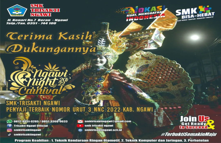 Juara 3 Tingkat SLTA Ngawi Night Carnival